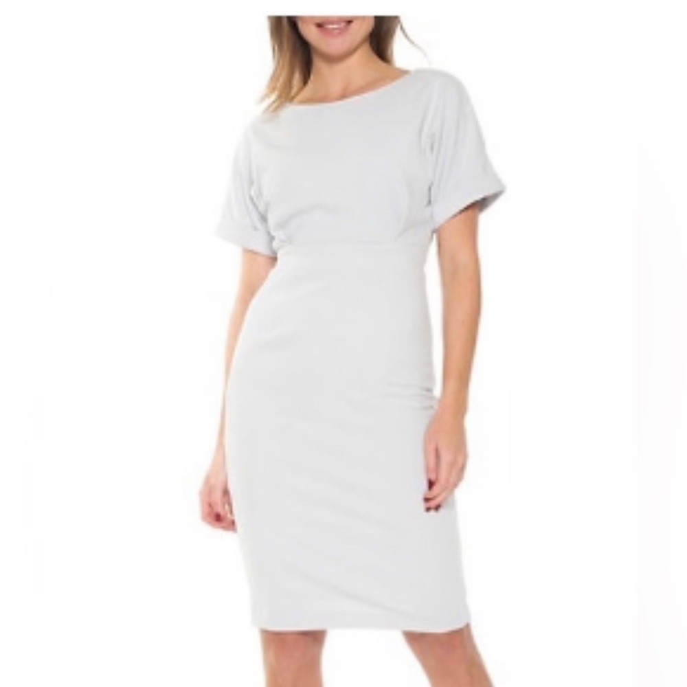 ALEXIA ADMOR NEW YORK Elegant Gray Women's Dress. Size XL